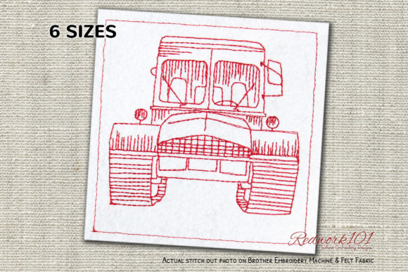 Charming Snowcat Truck for Holiday Embroidery