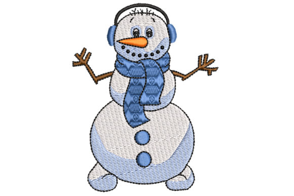 Charming Snowman with Ear Mittens for Holiday Projects