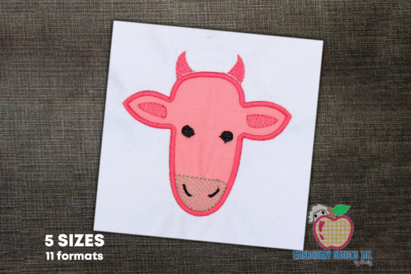 Cow Head Applique