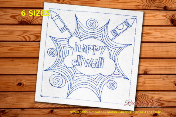 Diwali Fire Crackers Lineart Design