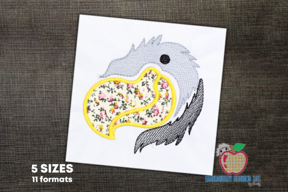 Falcon Head Applique: A Charming Addition