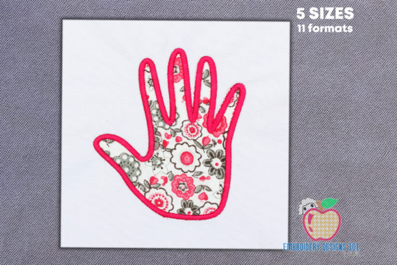Human Hand Design Applique: A Versatile Holiday Embellishment