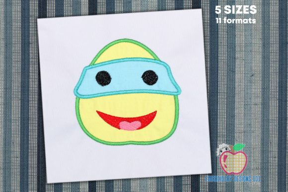Ninja Turtle: A Versatile Embroidery Applique Design