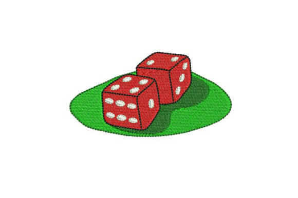 Pair of Dice: A Versatile Embroidery Design