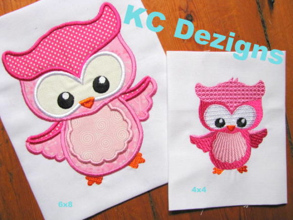 Spring Owl 01 Applique