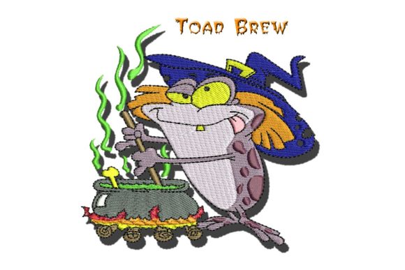 Toad Brew: A Playful Halloween Embroidery Must-Have