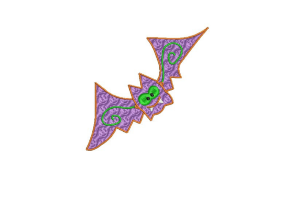 Unveiling Purple Vamp: A Charming Halloween Embroidery
